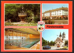 D2564 - TOP Fürstenwalde Spree Schwimmhalle Brunnen - Bild Und Heimat Reichenbach - Fürstenwalde