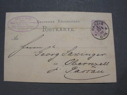 Danzig Karte 1880 , Leider Bug Mitte - Postcards