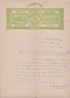 INDIA Travancore-Cochin 1-RUPEE Court Fee DOCUMENT 1950-62 GOOD/USED - Travancore-Cochin