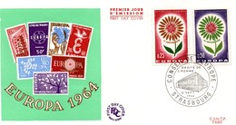 M102 12.9.64  FDC Timbres Europa France 1964  TTB - 1964