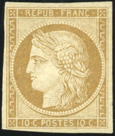 ** N°1 - 10c. Bistre-jaune. SUP. - 1849-1850 Cérès