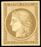 * N°1 - 10c. Bistre-jaune. SUP. - 1849-1850 Cérès