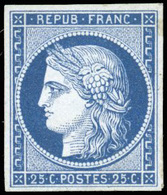 * N°4a - 25c. Bleu Foncé. Fraîcheur Postale. SUP. R. - 1849-1850 Cérès