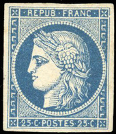 * N°4f - 25c. Bleu Clair. Grande Fraîcheur. Couleur Rare. SUP. - 1849-1850 Cérès