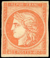 * N°5A - 40c. Orange Foncé. Gomme Brunâtre. Très Frais. SUP. - 1849-1850 Ceres