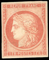 (*) N°7A - 1F. Vervelle. Fraicheur Exceptionnelle. Infime Pelurage. Pièce De Grande Qualité. SUP. RRR. - 1849-1850 Cérès