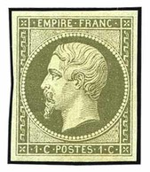 ** N°11 - 1c. Olive. Pliure D'origine Sinon TB. - 1853-1860 Napoléon III.