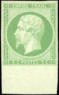 * N°12a - 5c. Vert-jaune. BdeF. SUP. - 1853-1860 Napoleone III