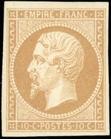 ** N°13B - 10c. Brun-clair. Type II. SUP. - 1853-1860 Napoleon III