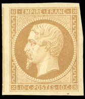* N°13B - 10c. Brun-clair. Type II. SUP. - 1853-1860 Napoléon III