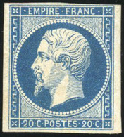 * N°14Aa - 20c. Bleu Foncé. B. - 1853-1860 Napoléon III