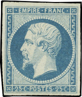 ** N°15c - 25c. Bleu. Très Grande Fraîcheur. Réimpression SUP. - 1853-1860 Napoleon III