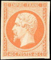 ** N°16a - 40c. Orange Vif. Très Grande Fraîcheur. SUP. - 1853-1860 Napoleon III