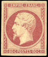 * N°17A - 80c. Carmin. Grandes Marges. SUP. - 1853-1860 Napoléon III.