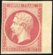 ** N°17B - 80c. Rose. BdeF. TB. - 1853-1860 Napoléon III.