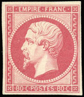 * N°17B - 80c. Rose. Belles Marges. Couleur Vive. SUP. - 1853-1860 Napoléon III.