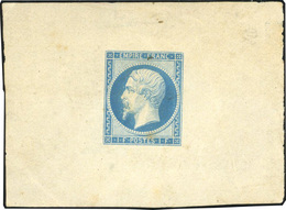 (*) N°18 - Epreuve Du 1F. En Bleu. Sûrement Unique. SUP. RR. - 1853-1860 Napoléon III.