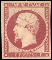 * N°18a - 1F. Carmin Foncé. TB. - 1853-1860 Napoléon III