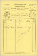 O Accusé De Reception Des Chargements, Reçu Par Le Bureau De LUZ ST-SAUVEUR Avec CàD Du 30 Juillet 1862 Par Le Bureau De - 1862 Napoleone III