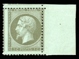 * N°19 - 1c. Olive. Légère Variété De Piquage. CdeF. TB. - 1862 Napoléon III.