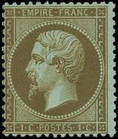 * N°19b - 1c. Mordoré. Belle Nuance. TB. - 1862 Napoléon III