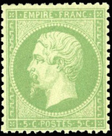 * N°20 - 5c. Vert. SUP. - 1862 Napoléon III.