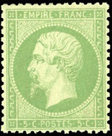 * N°20 - 5c. Vert. SUP. - 1862 Napoleone III