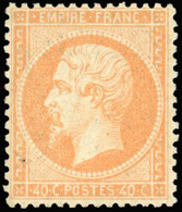 * N°23 - 40c. Orange. SUP. - 1862 Napoléon III