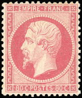 * N°24 - 80c. Rose. Bien Centré. SUP. - 1862 Napoléon III.