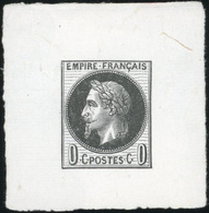 (*) Epreuve Petit Format En Noir à 0c. TB. - 1863-1870 Napoléon III. Laure