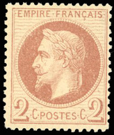 ** N°26B - 2c. Rouge-brun Clair. SUP. - 1863-1870 Napoleon III Gelauwerd