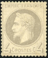 * N°27B - 4c. Gris. SUP. - 1863-1870 Napoleon III With Laurels