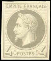 * N°27Be - 4c. Gris. Impression Fine De Rothschild. ND. SUP. - 1863-1870 Napoleon III With Laurels