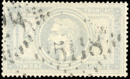 O N°33 - 5F. Violet-gris. Obl. GC 5118 YOKOHAMA. Double Burelage à Gauche. TB. - 1863-1870 Napoléon III Lauré