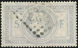 O N°33A - 5F. Violet-gris. Impression En 2 Passages. ''5'' Et ''F'' En Bleu. B. - 1863-1870 Napoleon III With Laurels