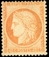 ** N°38 - 40c. Orange. TB. - 1870 Assedio Di Parigi