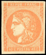 * N°48 - 40c. Orange. SUP. - 1870 Uitgave Van Bordeaux