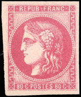 ** N°49 - 80c. Rose Nuance Vive. Fraicheur Postale. SUP. - 1870 Emission De Bordeaux