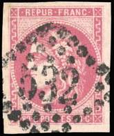 O N°49x 5 - 80c. Rose. 5 Pièces Obl. De Nuances Différentes. TB. - 1870 Ausgabe Bordeaux