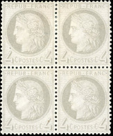 ** N°52 - 4c. Gris. Bloc De 4. SUP. - 1871-1875 Ceres