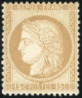 * N°55 - 15c. Bistre. B. - 1871-1875 Cérès