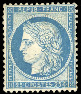 * N°60C - 25c. Bleu. Type III. B. - 1871-1875 Ceres