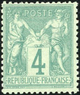 ** N°63 - 4c. Vert.TB. - 1876-1878 Sage (Type I)