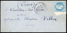 O N°29 - Courrier Retardé Du VILLE DE FLORENCE. 20c. Laurés Obl. Sur Lettre Frappée Du CàD De PARIS(60) Du 23 SEPTEMBRE  - Guerra De 1870