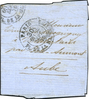 O VILLE DE FLORENCE. Petite Lettre Manuscrite Frappée Du CàD Taxe ''30c. PARIS - PL. DE LA MADELEINE'' Du 24 Septembre 1 - Guerra De 1870