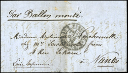 O LE VAUBAN. Lettre En Franchise Frappée Du CàD De PARIS Du 25 Octobre 1870 à Destination De NANTES. Arrivée Le 2 Novemb - Guerra Del 1870