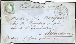 O N°37 - LE GENERAL ULRICH. 20c. Siège Obl. Cachet Rouge De PARIS (SC) Du 14 Novembre 1870 S/lettre à Destination D'ISSO - Guerre De 1870