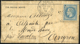 O N°29 - LE JULES FAVRE N°2. 20c. Laurés Obl. étoile S/Gazette Des Absents N°10 Frappée Du CàD De PARIS - R. BEAUMARCHAI - Oorlog 1870