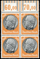 ** N°8/ 39 - 2 Série Complètes De Timbres D'Allemagne De 1933-36 Type HINDENBURG Surchargés. 32 Valeurs En Bloc De 4 Ave - Sonstige & Ohne Zuordnung