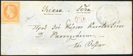 O N°31 - 30c. Orange Obl. GC 5099 S/lettre Frappée Du CàD De SULINA - TURQ.D'EUROPE à Destination De La GRECE. Au Verso, - 1849-1876: Klassik